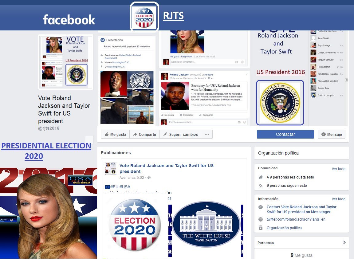 Taylor Swift 2020 US presidential election USA