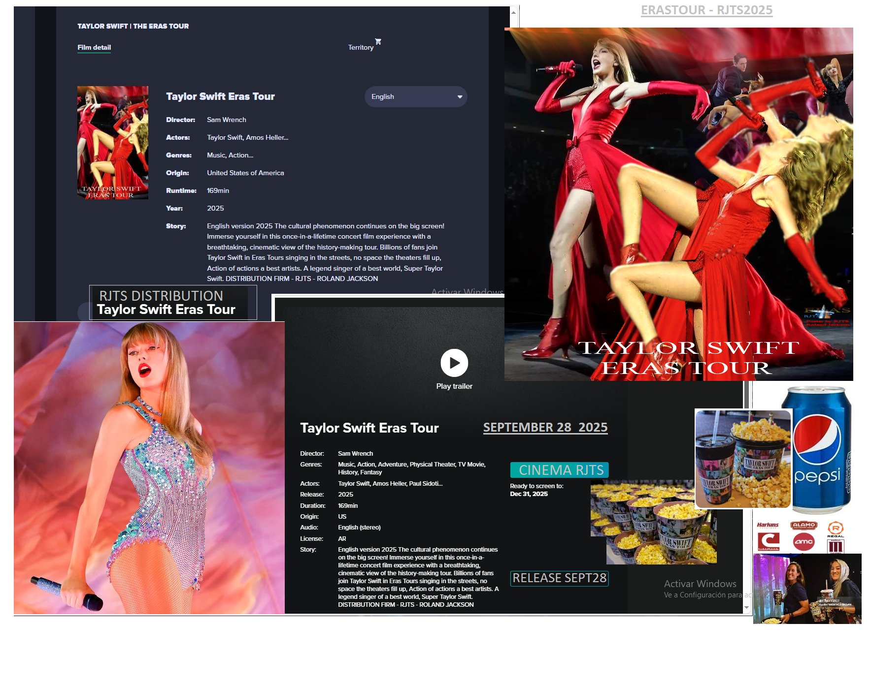 ERAS TOUR RELEASE 2025 CINEMA    28 sept 2025